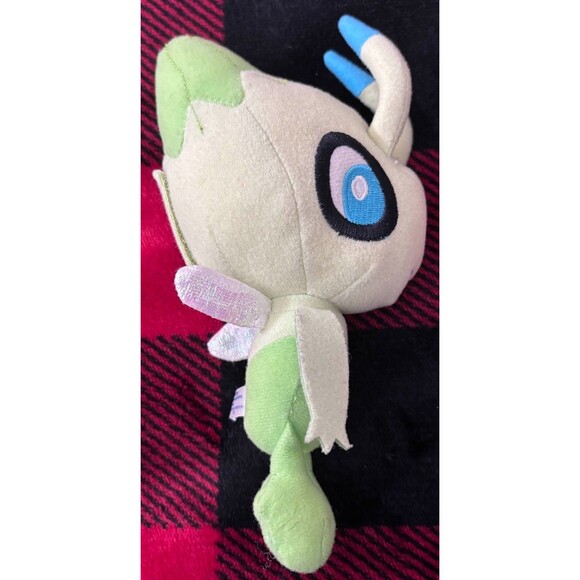 2010 Rare Takara Tomy Celebi Plush No Voicebox 7.5" Pokemon Cute Stuffed Toy - Picture 4 of 6